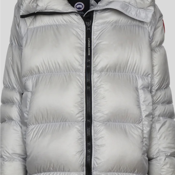 Authentic Cypress Puffer Silver Hooded Puffer Coat - Premium Down Insulation